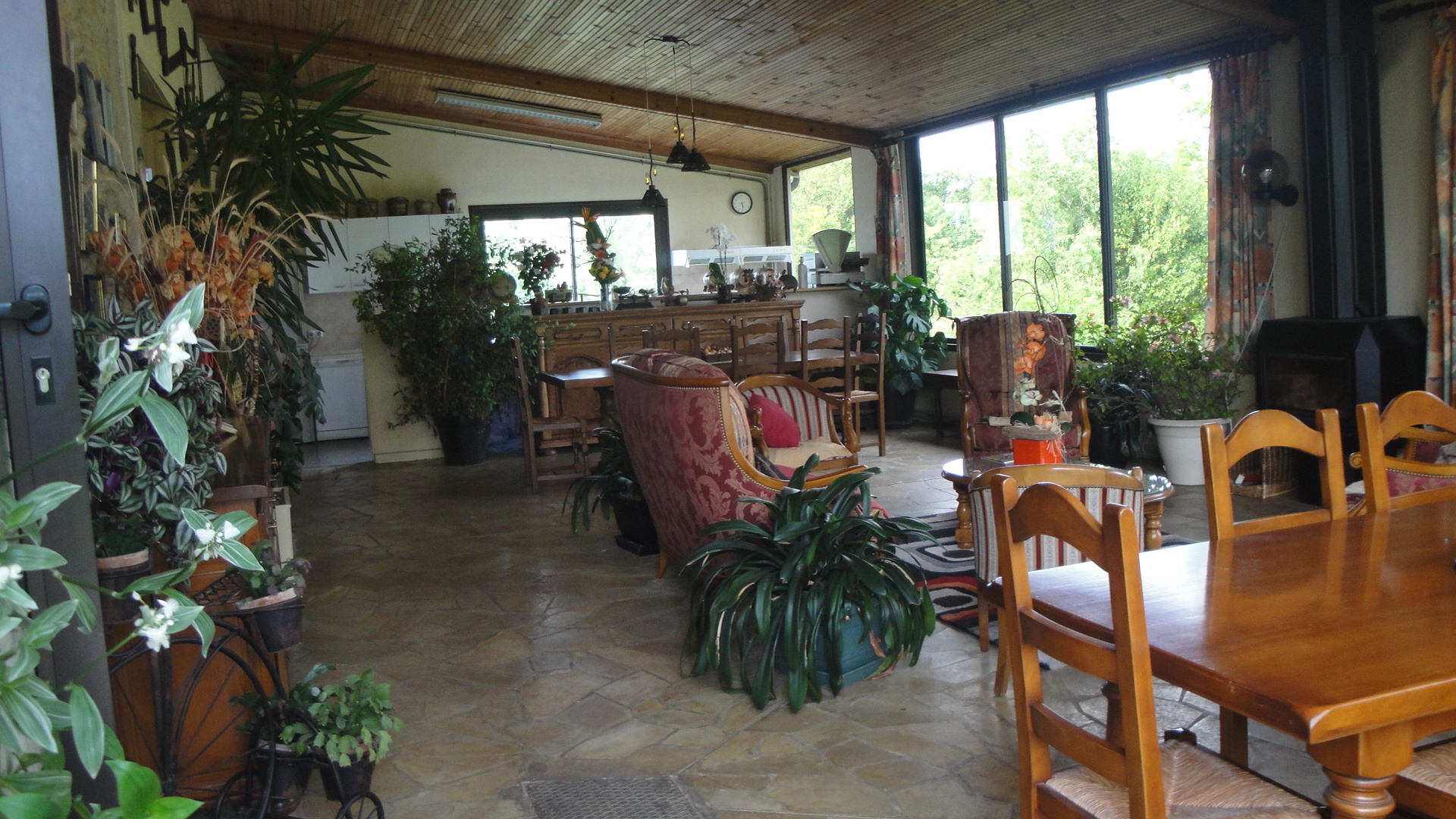 La véranda du Domaine de Poudos